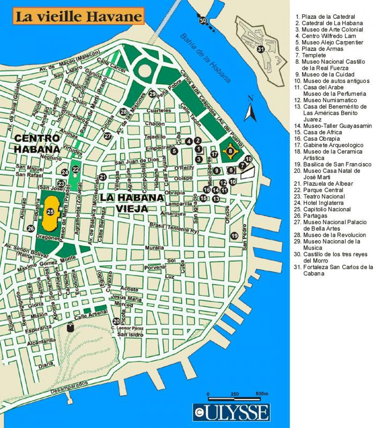 peta dari Havana port peta