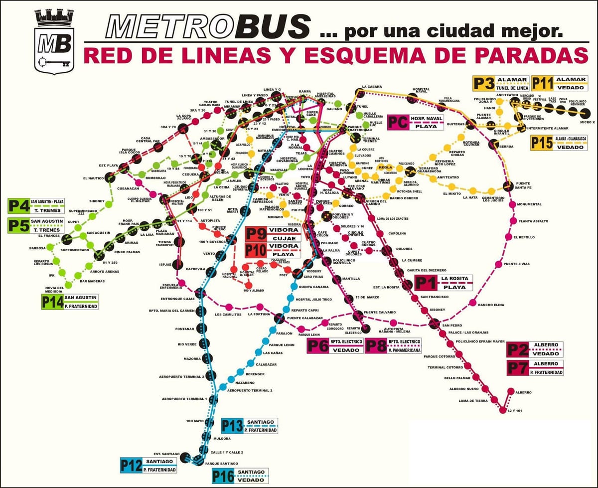 peta dari viazul stasiun bus Havana