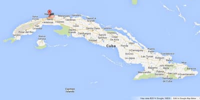 Peta dari Havana dunia