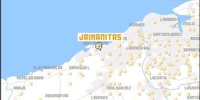 Peta dari jaimanitas Kuba